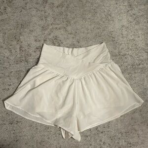 Aerie Cream Athletic Shorts